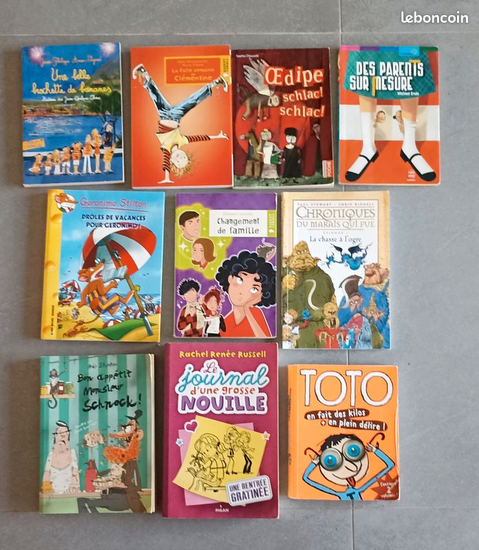 Livres humour enfants lot primaire collège CE CM à partir de 8 ans histoires drôles TBE (image 1)