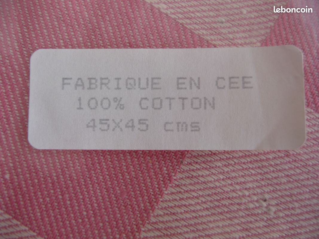 8 serviettes de table Damassées Neuves 100% coton 45 x 45 cm (image 4)