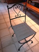 Chaise fer forgé (image 2)