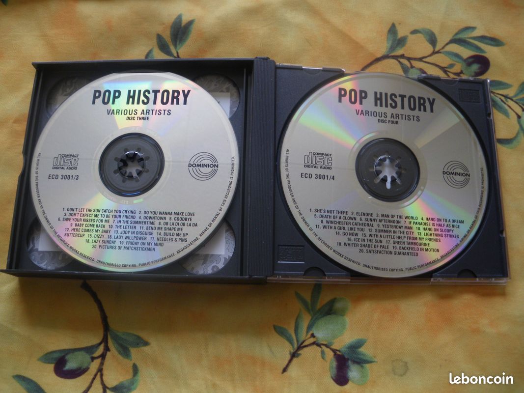 Coffret 4 CD Pop History (image 8)