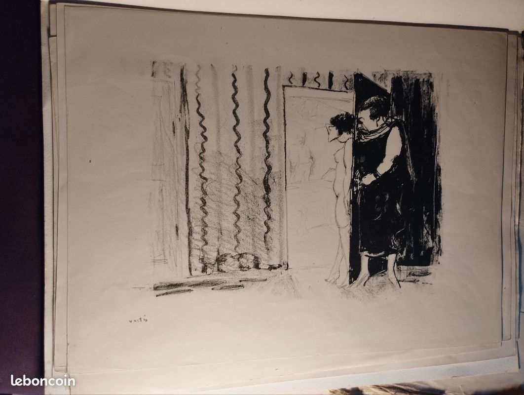 Lithographie originale Vertes Maisons (closes) (image 4)