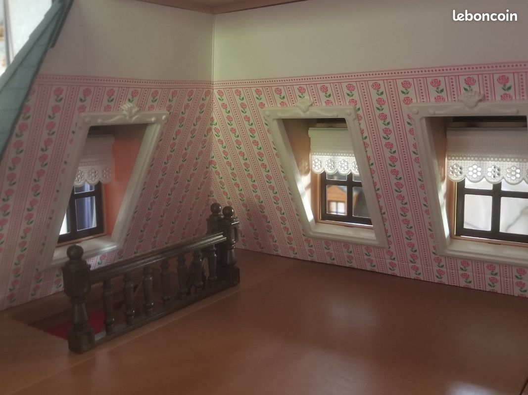 Maison playmobil belle époque 1900 avec étage supplémentaire ref 5300 et 7411 (image 12)