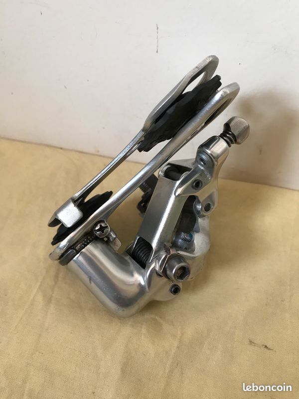 Dérailleur Arrière Campagnolo Daytona 9 Vitesses – Vintage Italien, Cage Moyenne, Look Argenté