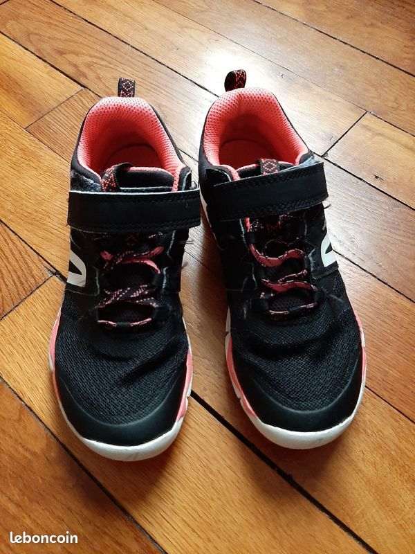Baskets newfeel noires et roses (image 2)