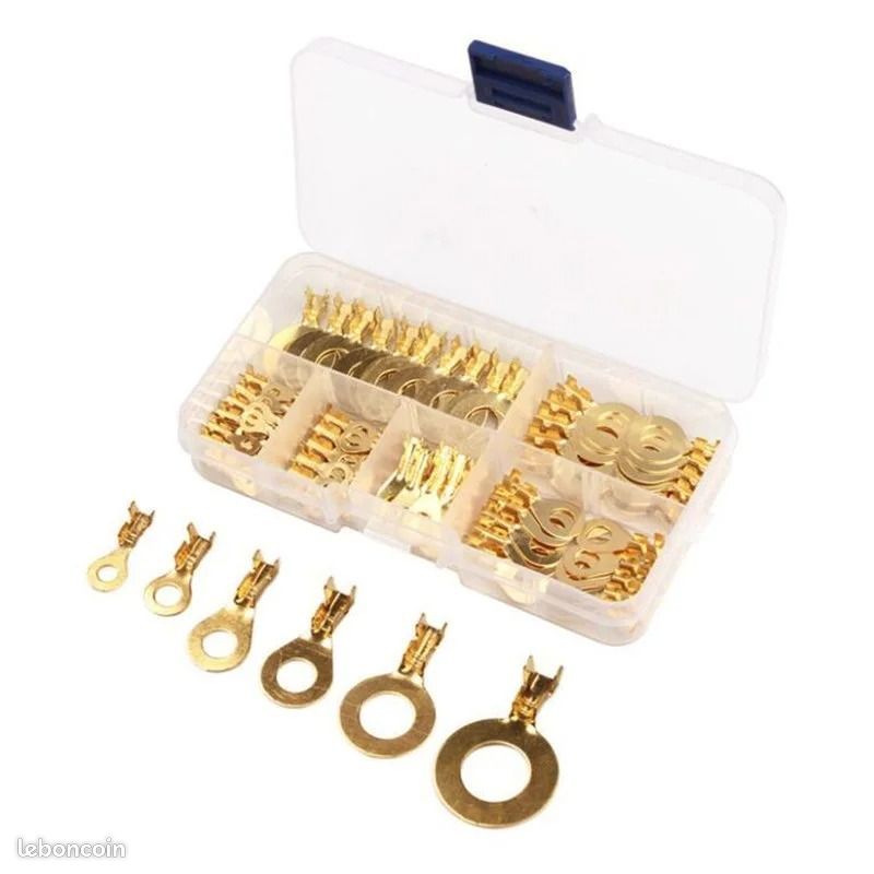 Bornes rondes en cuivre pour câblage (150 pcs) (image 4)