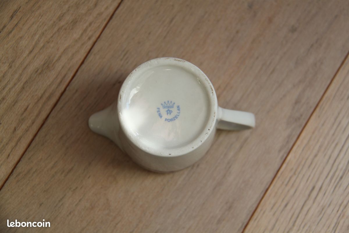 Service Café Thé Set Porcelaine Provance 3 Pièces - 200ml Et Sucrier 300ml Avec Couvercles Pot à Lait