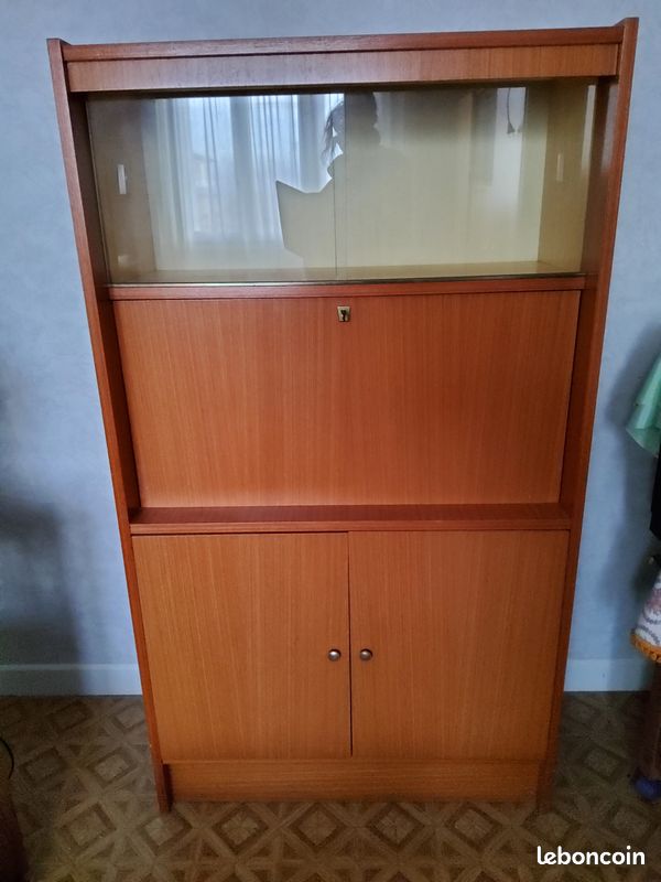 Secrétaire Vintage / Meuble Bureau Années 70 - Démonté (image 1)