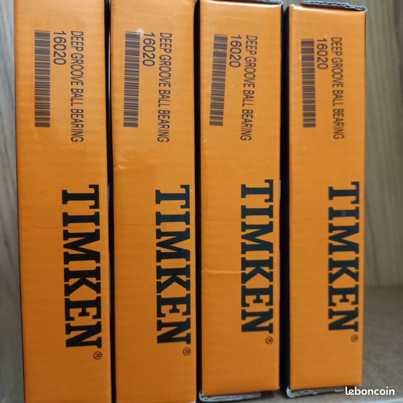 Roulements 16020 TIMKEN Unité/35 les : 2/60 les 4 /100 (image 1)