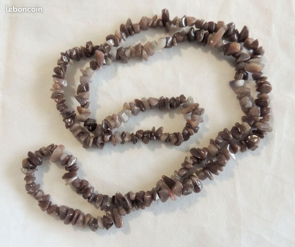 Sautoir 86 cm en chips d'Andradite naturelle (image 4)