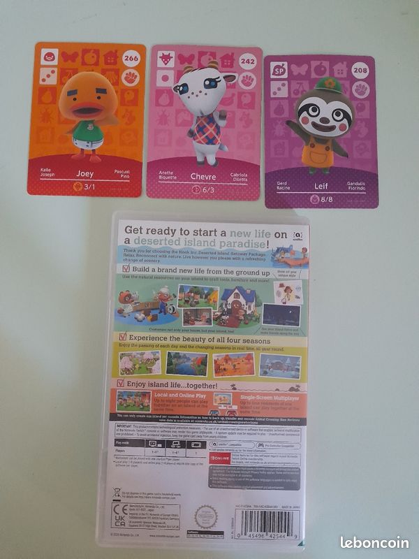 Animal crossing New horizons + 3 cartes amiibo (image 3)