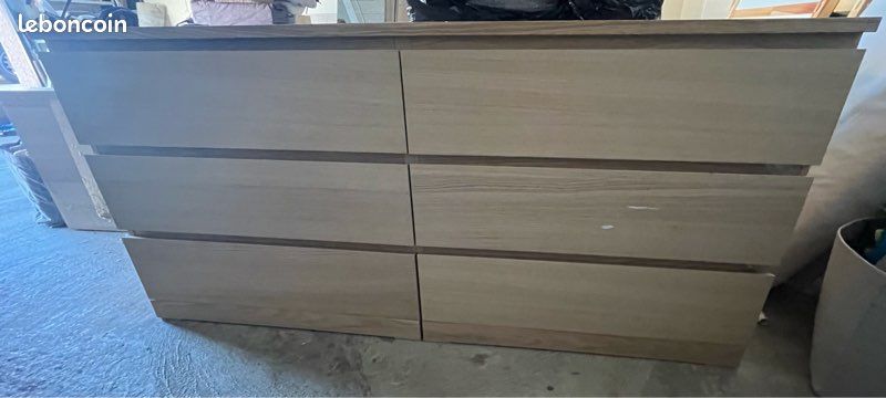 Commode IKEA MALM 6 tiroirs – Vente rapide (image 1)