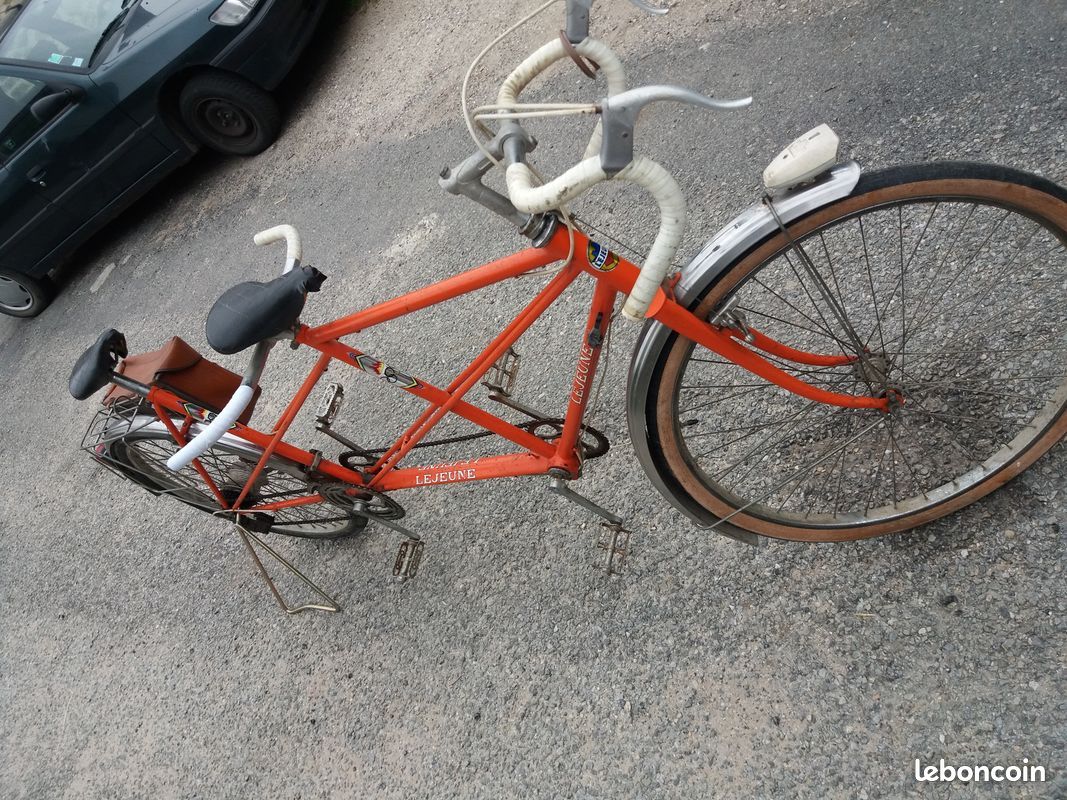 Tandem Derny Tandem Bottecchia Ancien Tandem Marque Lejeune Vélos