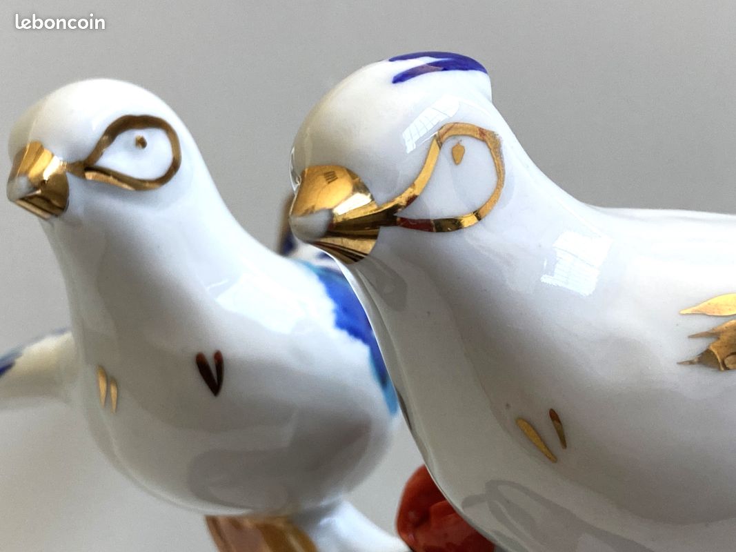 Petite Figurine Oiseau En Porcelaine - 4,5 Cm - Collection - Excellent état