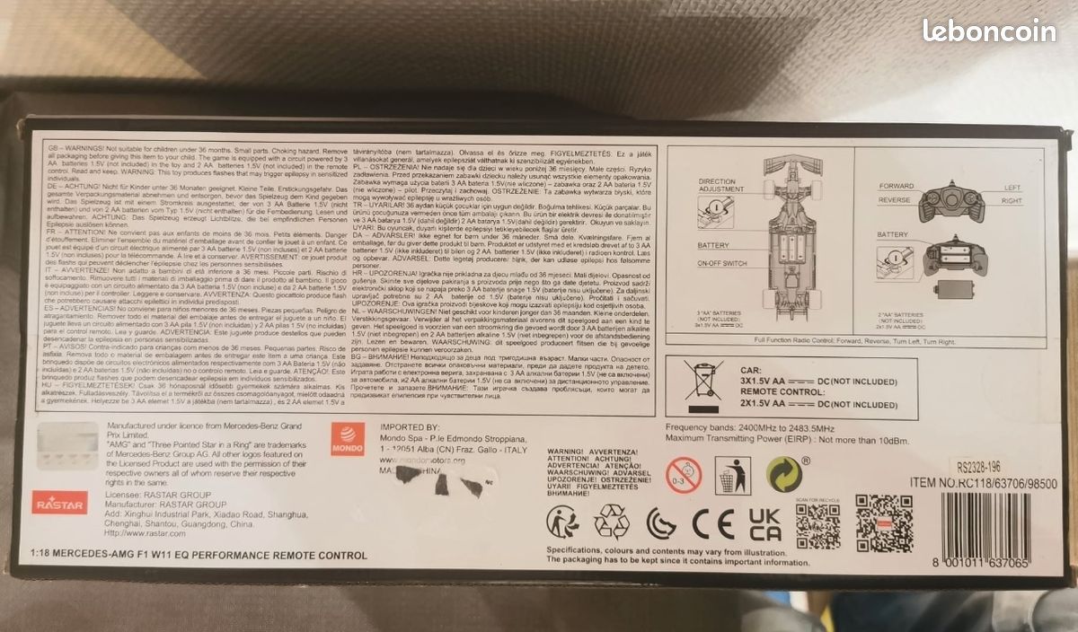 Réservoir RC - Véhicule Jouet Télécommande,Modèle Interactif Pour