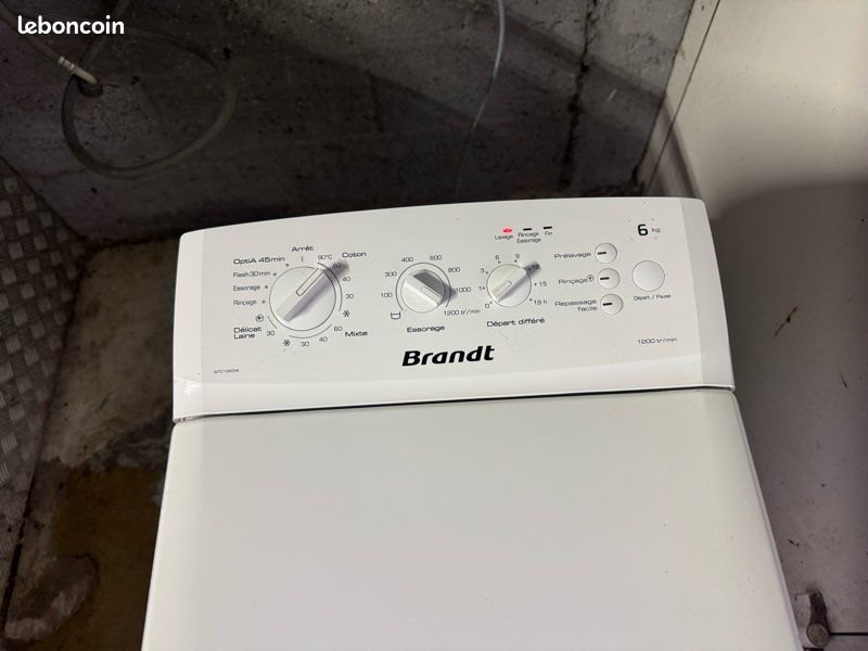 Livraison offerte machine à laver 6kg 1200 tours Brandt Électroménager — free download