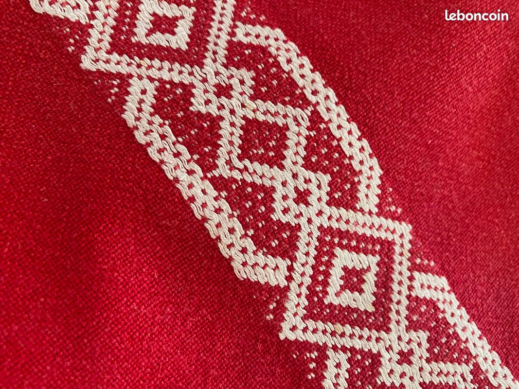 Lot de 2 authentiques nappes basques avec leurs serviettes (image 3)