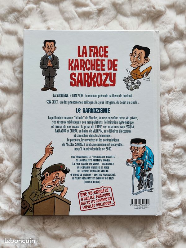BD "La face karchée de Sarkozy"de Philippe Cohen, Richard Malka, Ris (image 2)