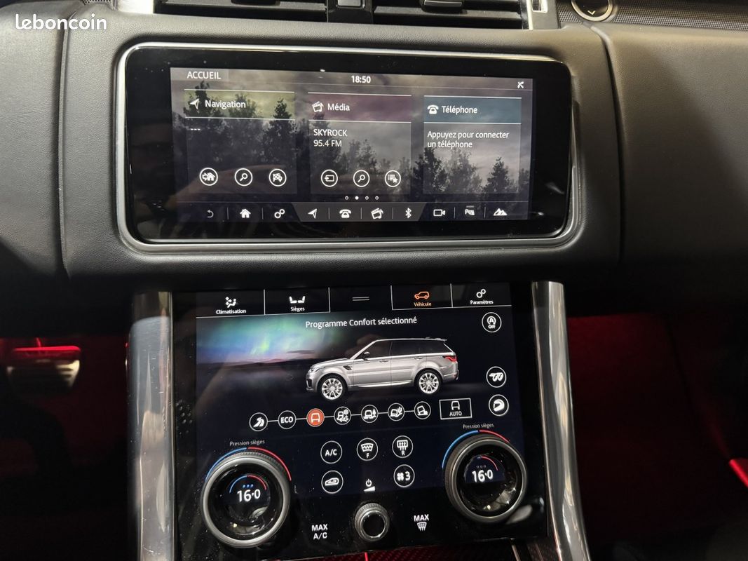 Land Rover Range Rover Sport (2) V8 5.0 575ch SVR Toit Ouvrant CARBONE Phase 2 (image 14)