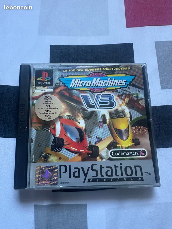 Micro Machines V3 - Top Course - PS1 - Complet Avec Boîte Et Notice