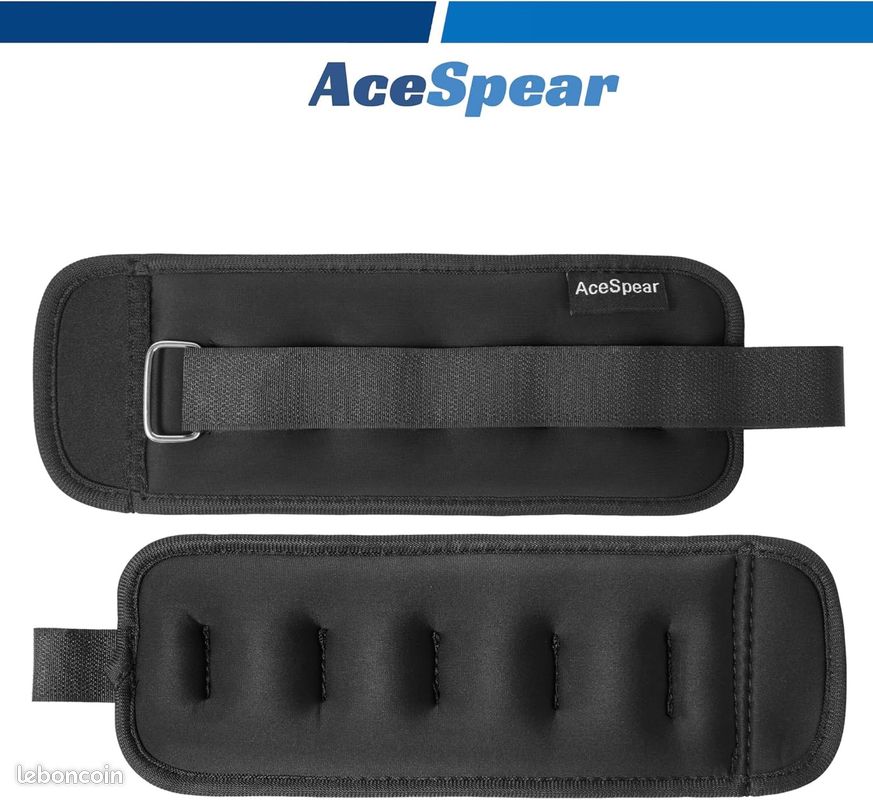 Lot De 2 Poids Pour Cheville Et Poignet - Couleur Noir, Matière Nylon, Marque Philosophy Gym