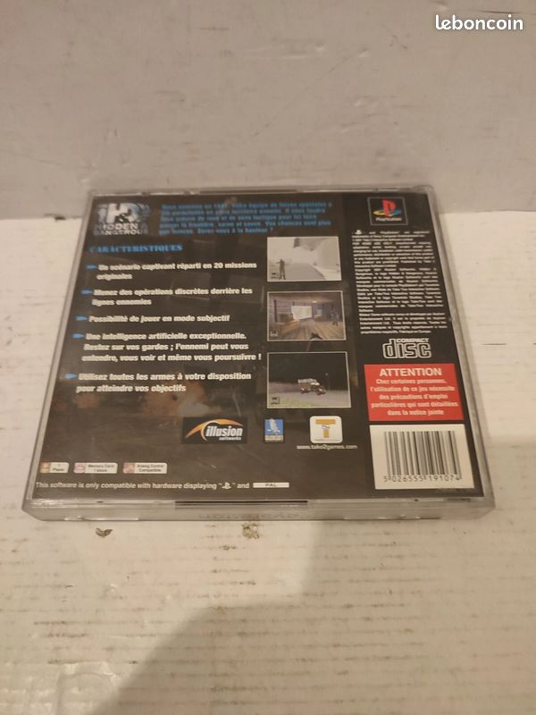 Jeu sony playstation ps1 hidden & dangerous complet pal fr - Jeux vidéo