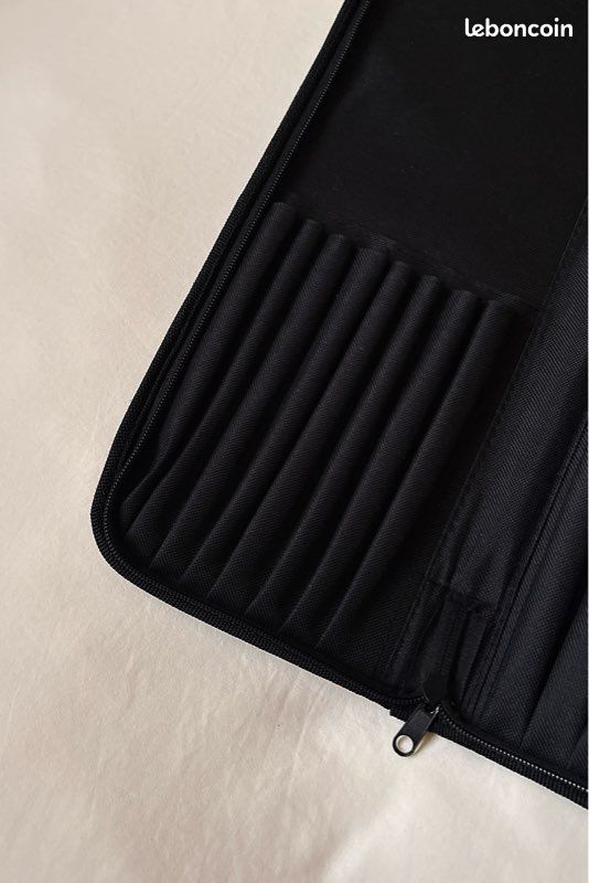 Étui De Poche En Toile, Support De Sac à Roulettes Pour Pinceaux D'artiste à 22 Emplacements, Deux Couches De Poches Pour Pinceaux, Chevalet De Rangement Pour Pinceaux à Manche Long Pliable Et