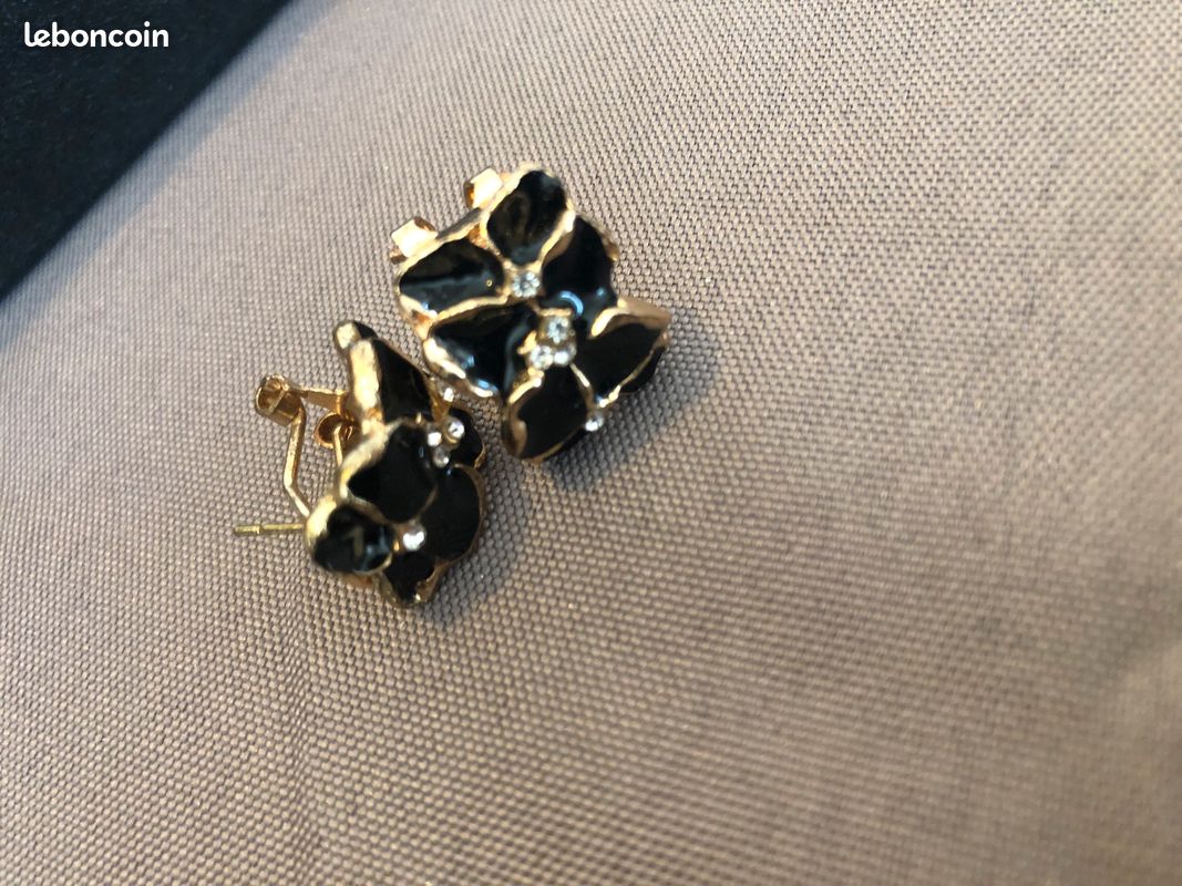 Boucles d’oreille bijoux vintage clip (image 4)