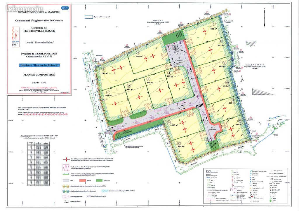 Terrain 755 m² Teurtheville Hague (image 1)