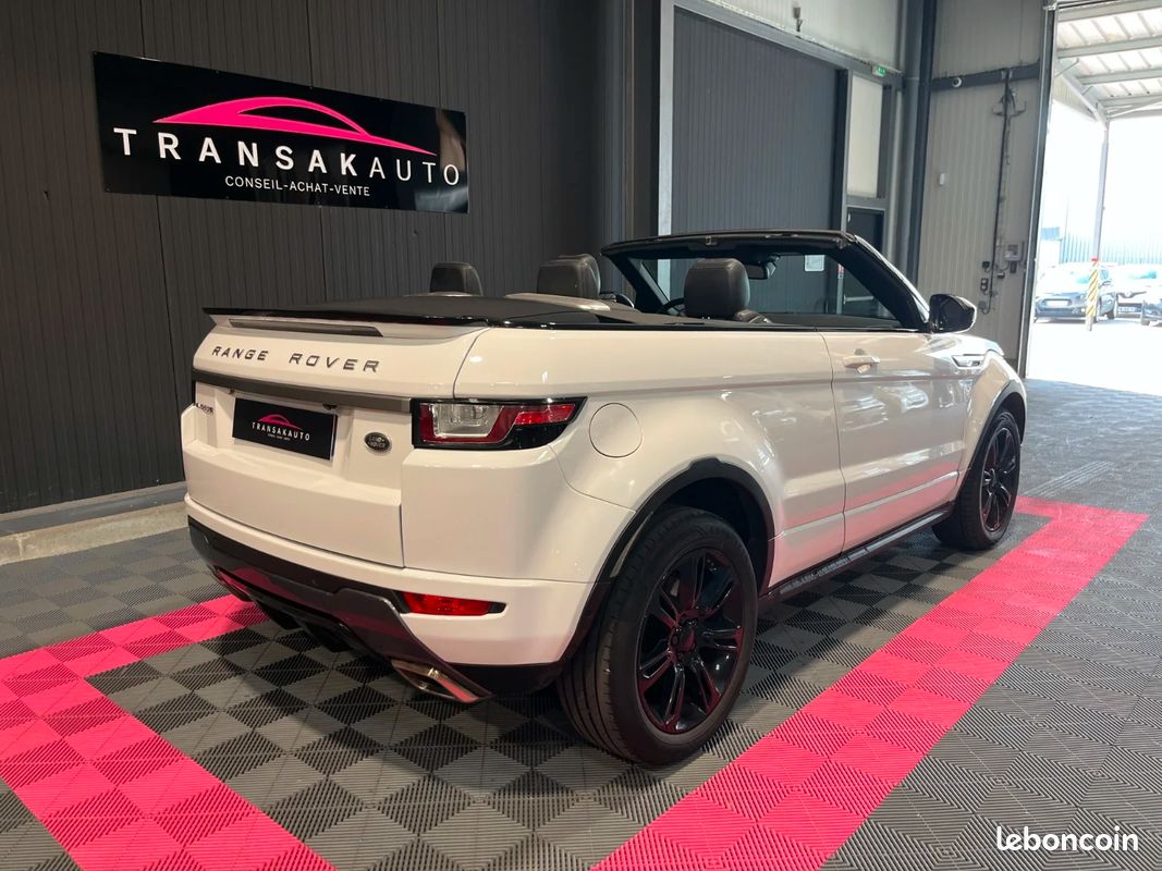 Land rover range rover evoque cabriolet 2.0 td4 180 cv 4wd bva9 hse + sièges à mémoire chauffants + bluetooth + caméra de recul + meridian (image 3)