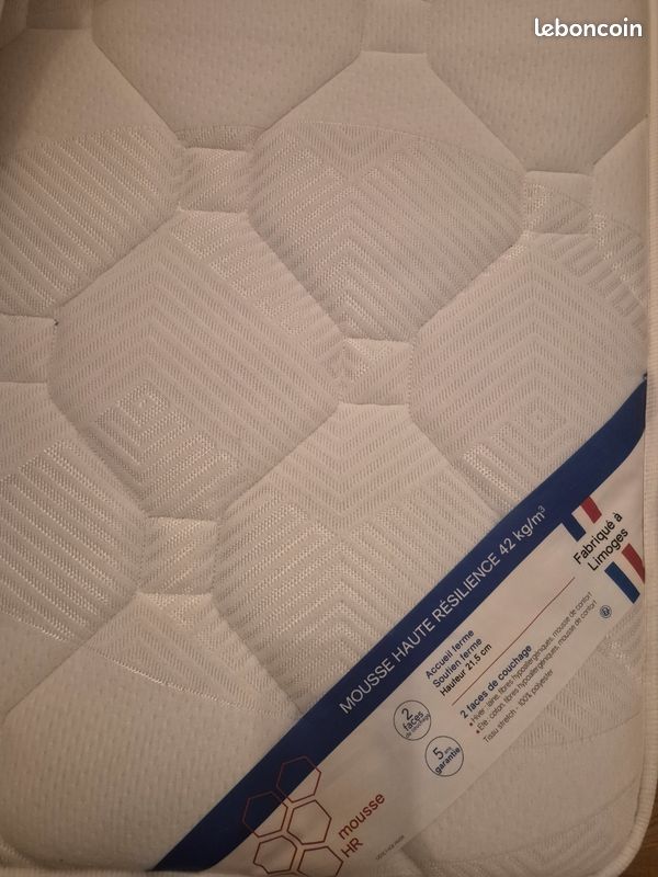 Matelas(neuf)+ sommier 155×200 (image 1)