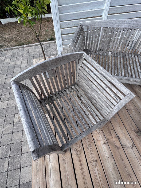 Salon de jardin teck à restaurer (image 6)