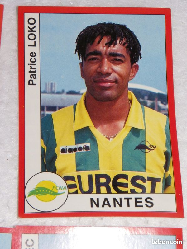 Carte Panini Patrice Loko - FC Nantes - Football 1995 #147 - Très Bon état