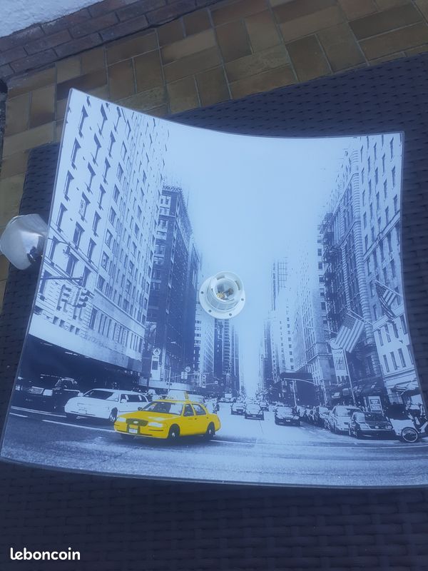 Lustre en verre New York (suspension) (image 5)