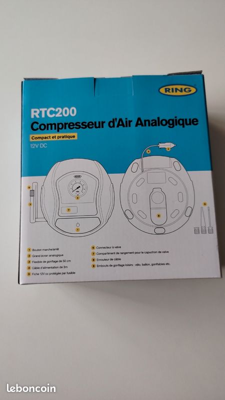 Compresseur d'air analogique Ring, Neuf jamais ouvert (image 2)