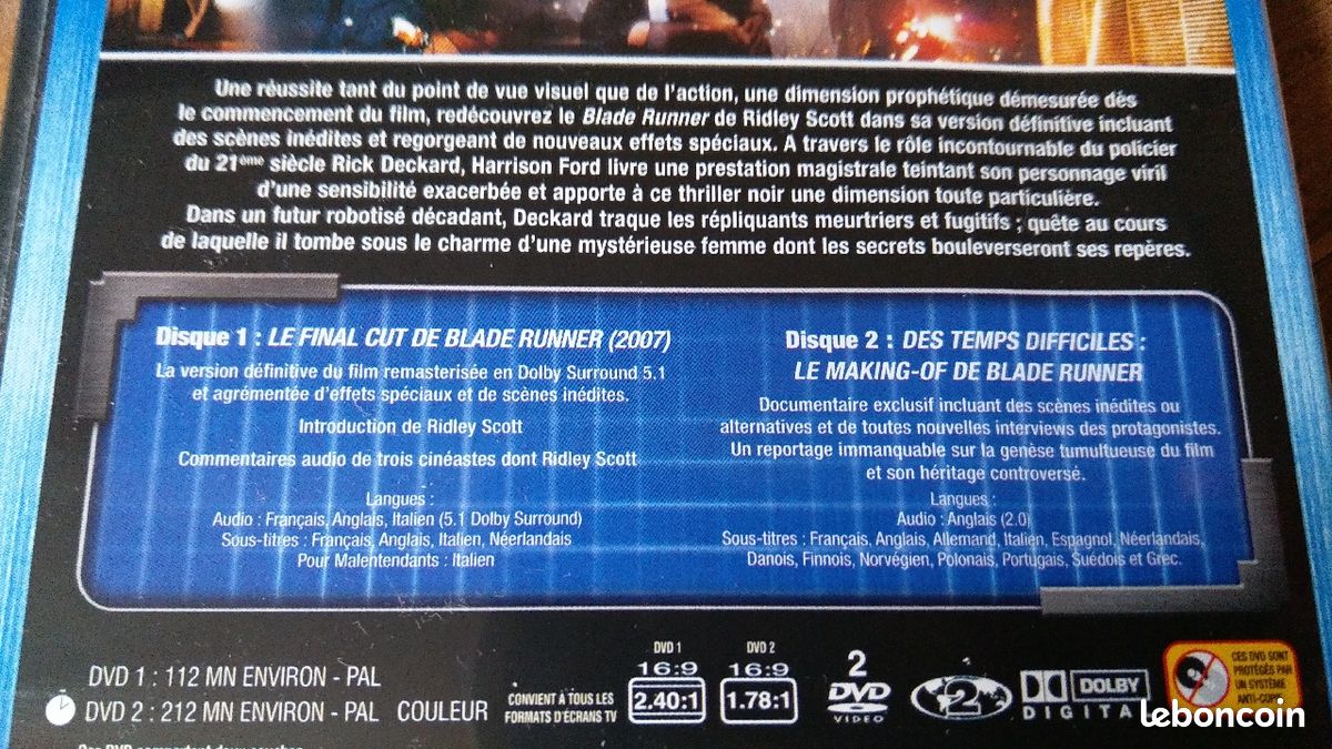 DVD Blade runner (The final cut) (image 5)