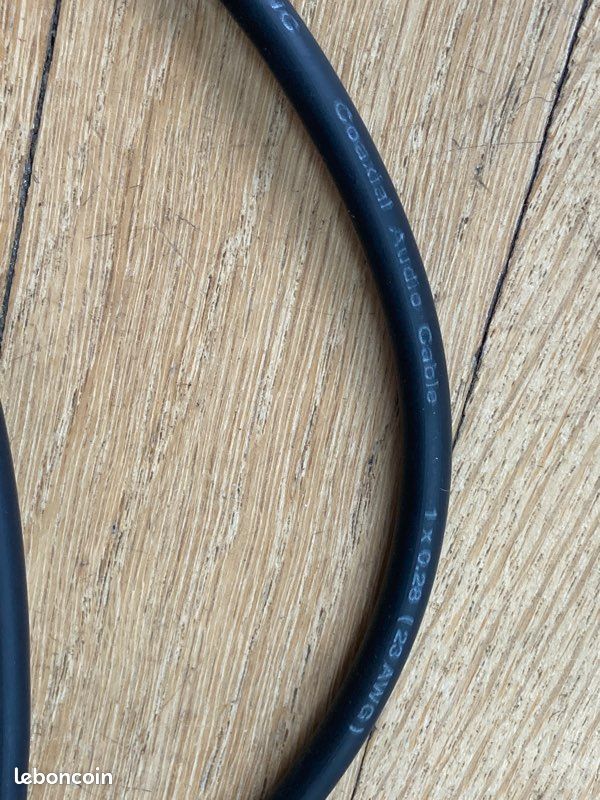 Câble double jack 6,35mm coaxial Mono 6 MÈTRES (image 4)