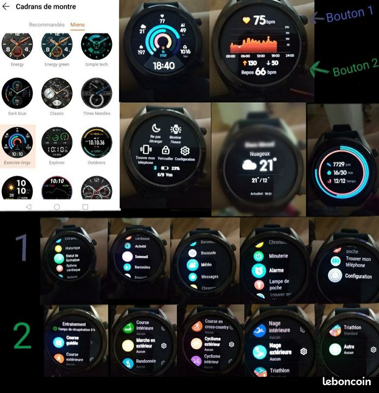 Huawei Watch GT Active Montre Connectée (image 2)