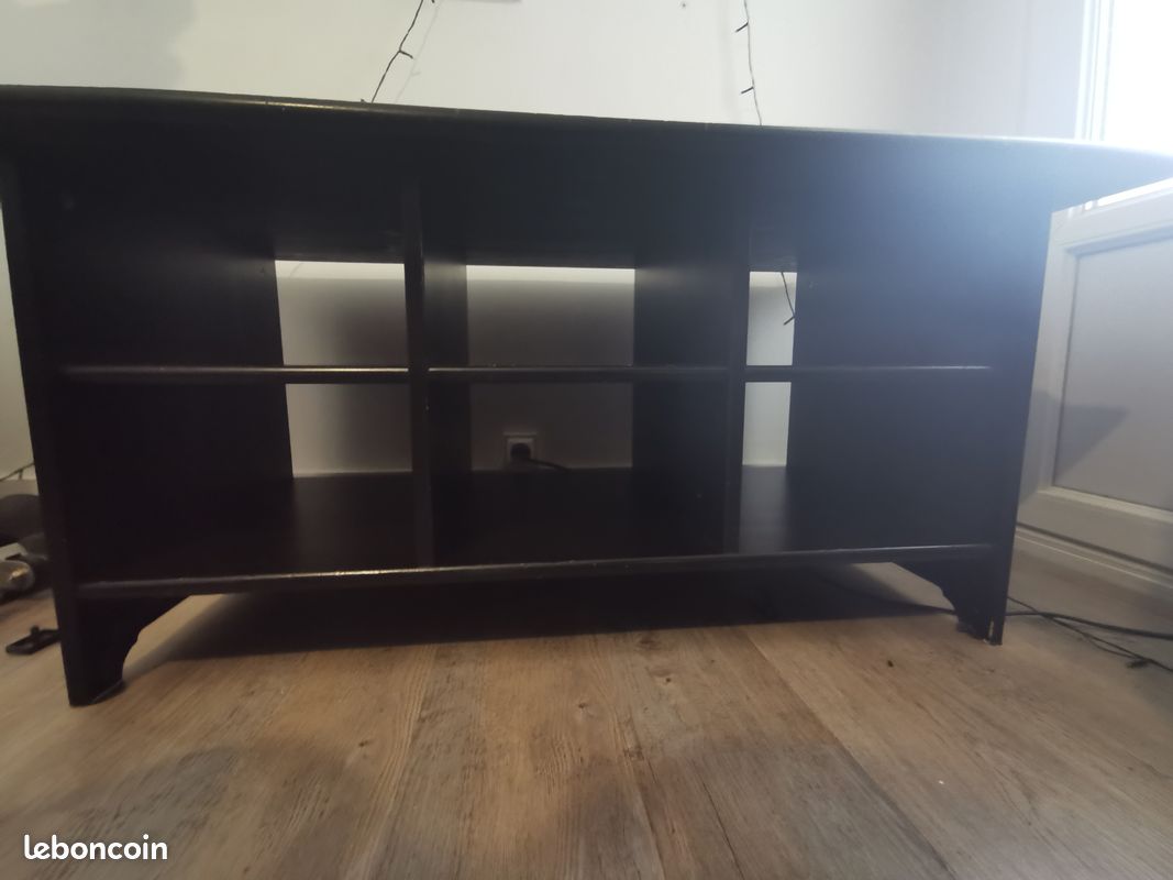 Meuble TV, couleur noir à 6 casiers (image 4)