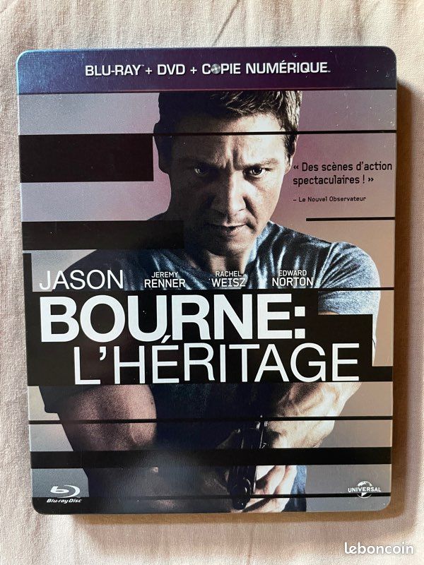 Steelbook blu-ray + dvd Jason Bourne L’héritage (image 1)