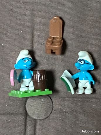 MEGA BLOKS - le schtroumpf jardinier- figurine Smurfs figure Pitufos figurina