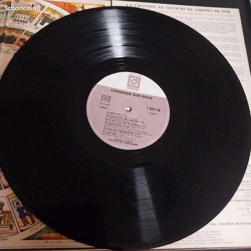 Disque vinyle 33 t chansons sur rails (image 6)