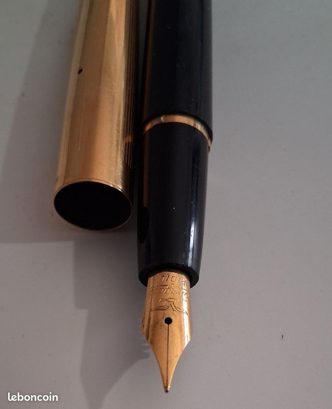 Stylo Plume Vintage Waterman Jif D'écolier - Plume Plaquée Or, Neuf De Stock Jamais Encré