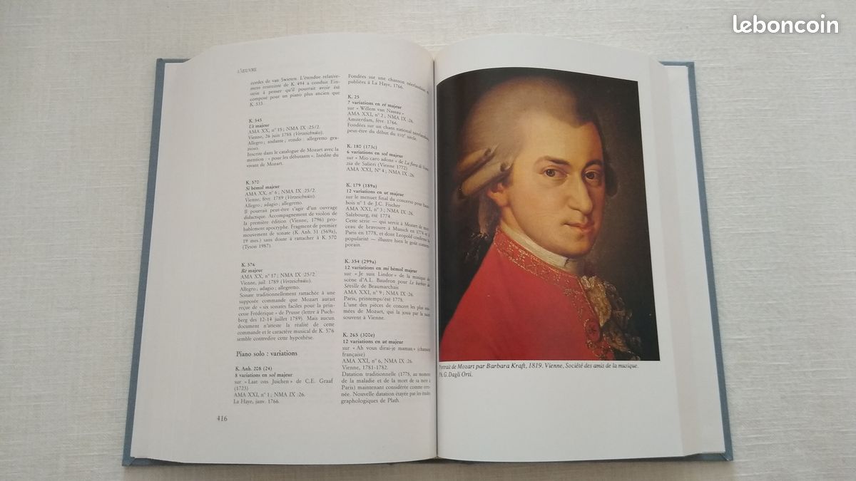 Livre "Dictionnaire Mozart" - Sous la direction de Howard Chandler Robbins Landon - Traduit par Dennis Collins - JC Lattès - 1990 (image 12)