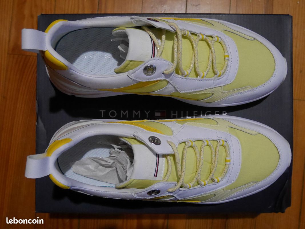 Tommy Hilfiger Sneakers blanc/jaune (image 4)
