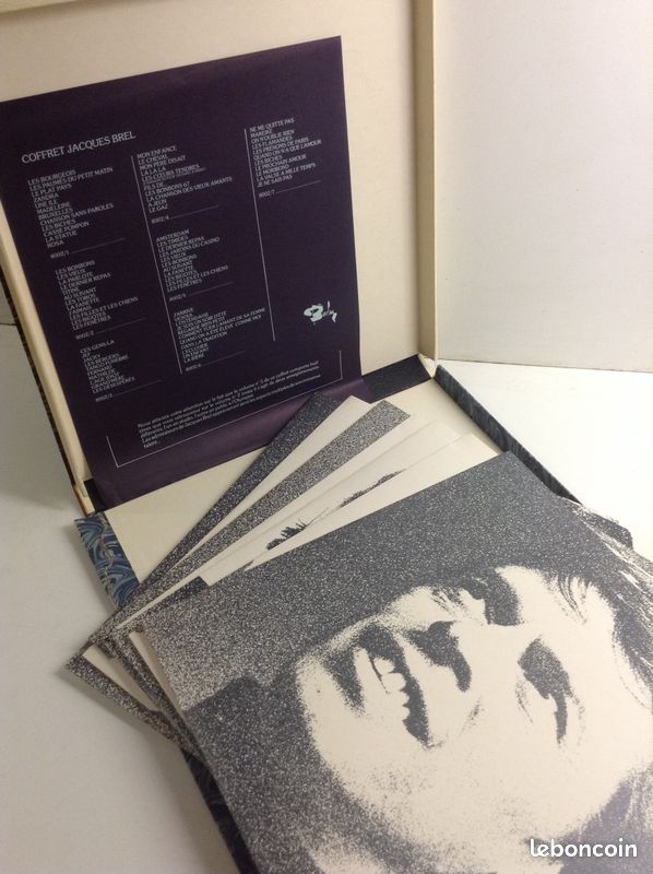 JACQUES BREL, coffret collector luxe Barclay / 7 vinyls 33t (image 3)
