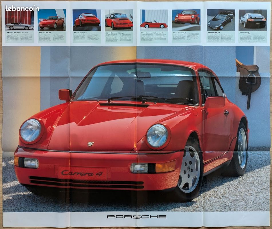 Poster gamme Porsche 1989-1990 - Carrera 4 (image 1)