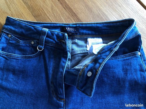 Pantalon Jean Bootcut Bleu Caroll Taille 36 - Neuf (aimant Présent)
