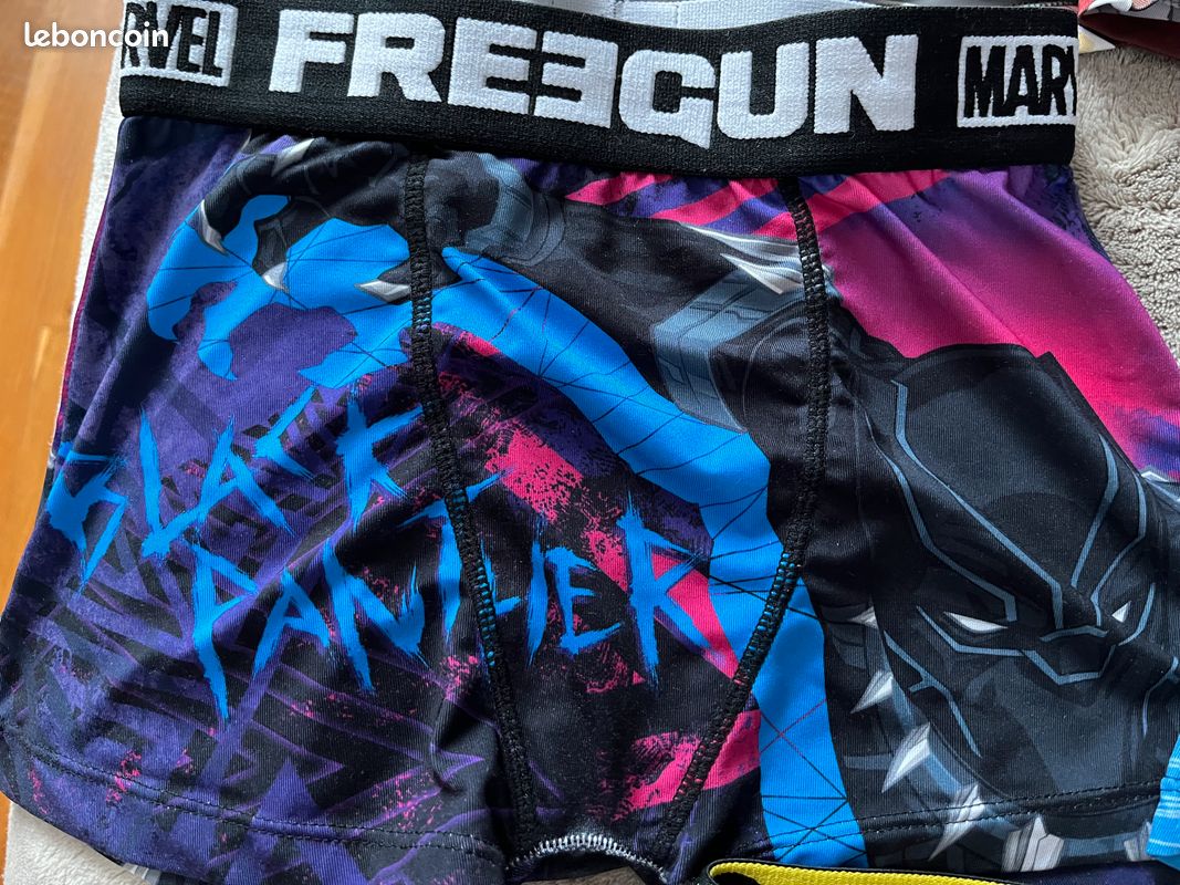 Boxer enfant gris 10 ans FREEGUN à Prix