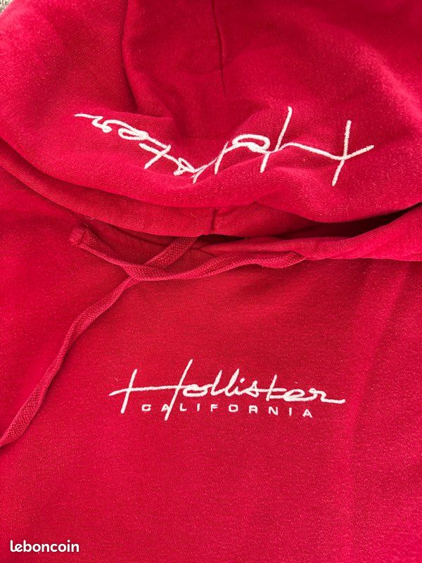 Sweat rouge Hollister (image 2)