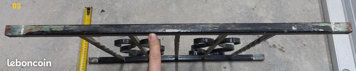 3 Grilles de fenêtre en fer pose en Tableau par scellement (h53, L66) (image 15)